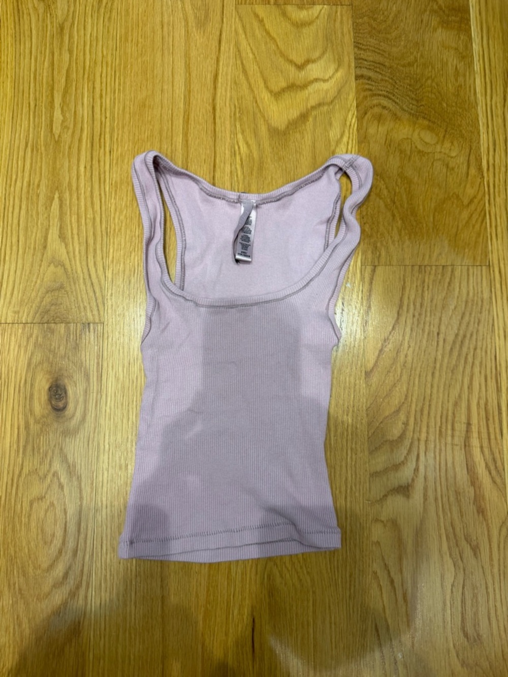SKIMS Ribbed Tank Top in Light Lavender